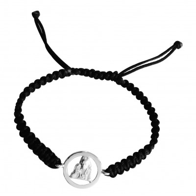 Sai Baba Bracelet in Silver with Diamond